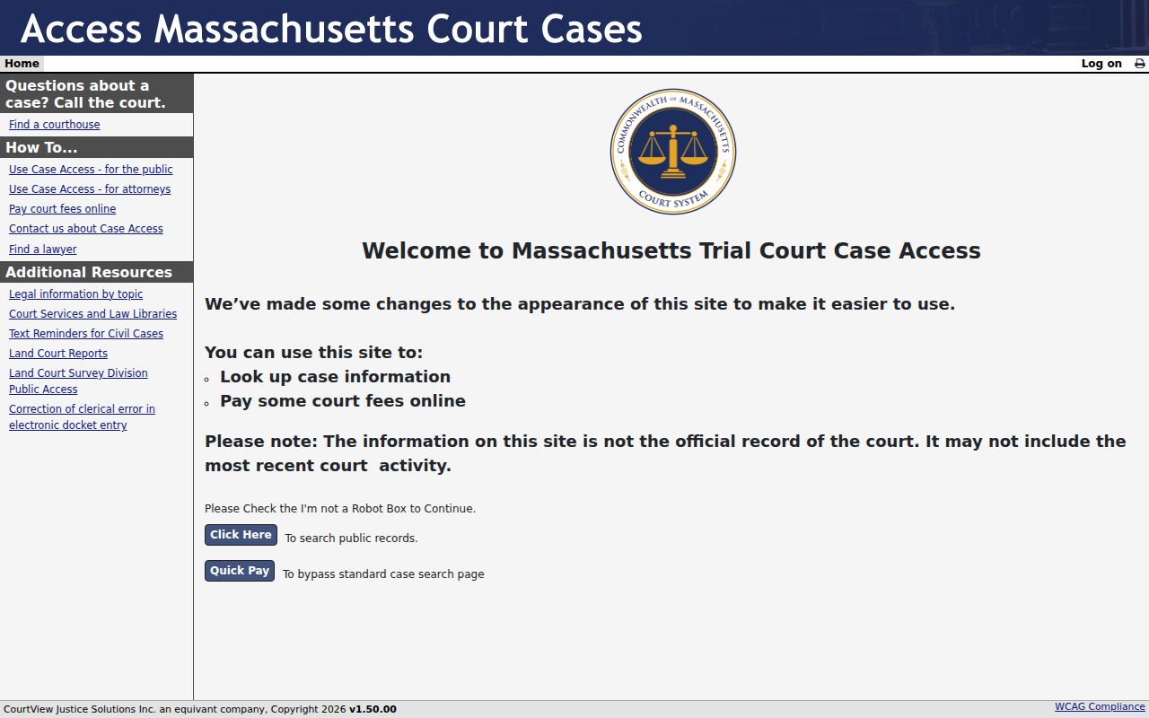 Wareham residents directory court-docket search through Massachusetts Trial Court