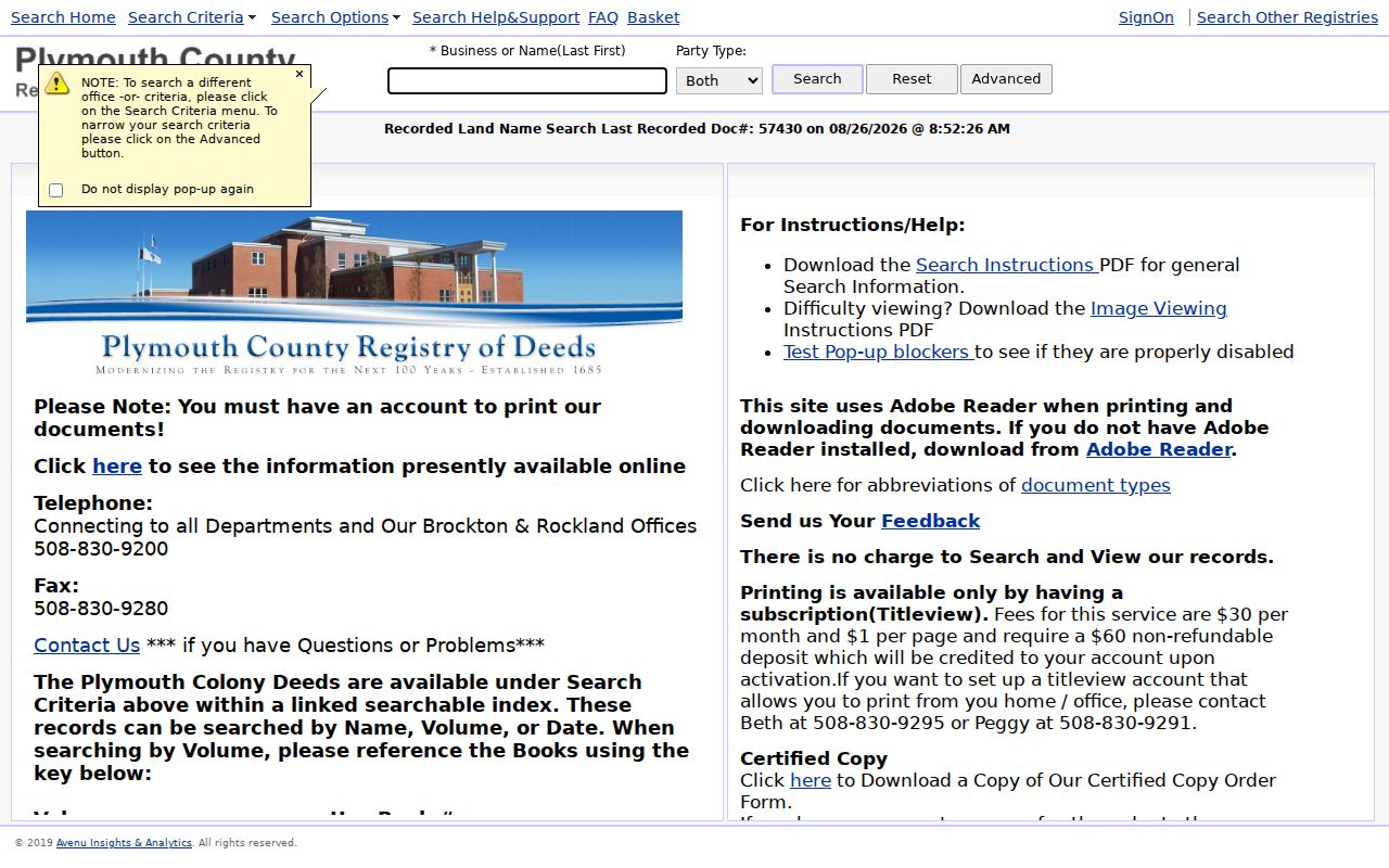 Wareham residents directory deed research through Plymouth TitleView